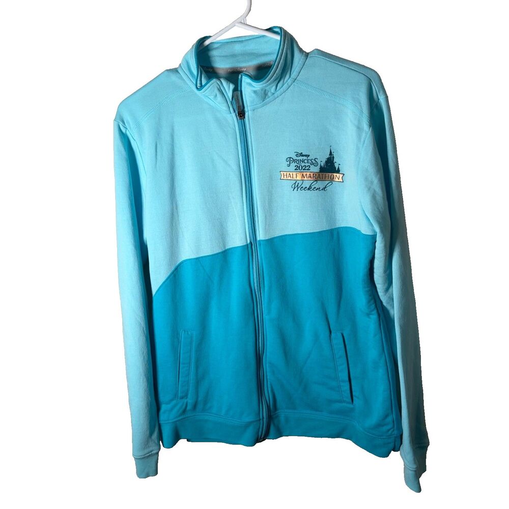 Disney Parks RunDisney Princess Half Marathon Sweatshirt Women's Large Blue 2022